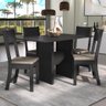 Conjunto Sala de Jantar Mesa 108 Cm com 4 Cadeiras Siena Multimóveis Ex1002 Preto - 1