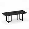 Mesa de Reunião Retangular com Power Box Tubular P25 Pandin 2,6 M Preto - 1