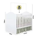 Ver imagem 5 de Conjunto Quarto Infantil Berço Yupi e Guarda-roupa 4 Portas Lolly