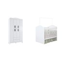 Ver imagem 2 de Conjunto Quarto Infantil Berço Yupi e Guarda-roupa 4 Portas Lolly