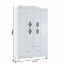 Ver mais imagens de Conjunto Quarto Infantil Berço Yupi e Guarda-roupa 4 Portas Lolly