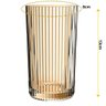 Jogo com 6 Copos de Vidro Graffiato Âmbar para Suco ou Água 420ml - 2