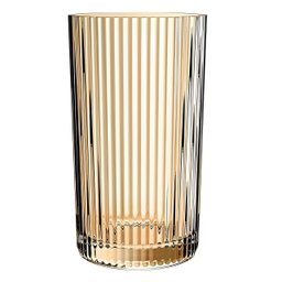 Jogo com 6 Copos de Vidro Graffiato Âmbar para Suco ou Água 420ml - 3
