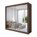 Ver imagem 3 de Guarda-roupa Casal 100% Mdf 2 Portas com Espelho 6 Gavetas California