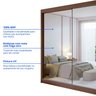 Guarda-roupa Casal 100% Mdf 2 Portas com Espelho 6 Gavetas California - 9