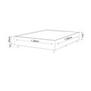 Ver imagem 6 de Conjunto Cama Box Casal Benim Molas Ensacadas 138CMX188CMX63CM Yescasa Preto