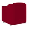Kit 02 Poltronas Reforçada Clinica + Namoradeira Consultório Cor:Vermelho - 5