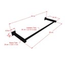 Ver imagem 2 de Arara de Parede para Loja Modelo Premium Leve Comac - 8 Tamanhos - Branco - 90cm
