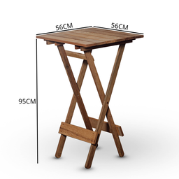 Conjunto de Mesa Bistrô e 02 Cadeiras Davos em Madeira Nobre Marcenaria Real - 4