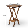 Conjunto de Mesa Bistrô e 02 Cadeiras Davos em Madeira Nobre Marcenaria Real - 4