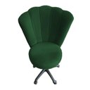 Ver imagem 4 de Cadeira Mocho para Estética Escritório Veludo Verde - Lm Decor