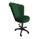 Ver imagem 2 de Cadeira Mocho para Estética Escritório Veludo Verde - Lm Decor