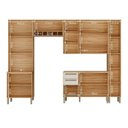 Ver imagem 4 de Cozinha Modulada Compacta 5 Peças 13 Portas MDF 300cm Itália Espresso Móveis