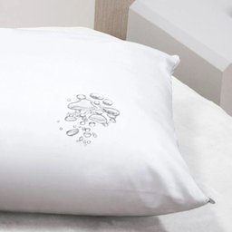 Protetor de Travesseiro Tecebem Malha Fundido Impermeável Liso 50cm X 70cm Branco - 3