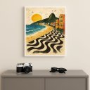 Ver imagem 1 de Quadro Arte Rio de Janeiro Copacabana 24x18cm Mold Branca