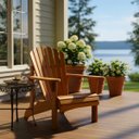 Ver imagem 2 de Cadeira de Varanda Madeira Maciça Pura Cor Mel Resistente