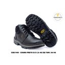 Ver imagem 2 de Botina de Amarrar Couro Preto Terra Fortz Cod. 940