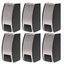 Ver imagem 1 de Kit 6 Dispensers de Parede Sabonete Líquido 800ml Inox Decorline Brinox Banheiro