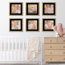 Ver imagem 5 de Kit 6 Quadros Porta Retrato Foto 15x15 Paspatur Preto 20x20