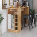 Ver imagem 1 de Bar Bancada com Adega 1 Porta e Espelho Multimóveis MP1090