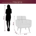 Ver imagem 3 de Poltrona Decorativa para Sala de Estar Havana