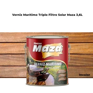 Verniz Marítimo 3,6l Maza - Incolor Brilhante