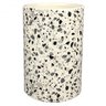 VASO DE CERAMICA BRANCO COM DESENHO ESTILO QUARTZO 12CM X 12 BTC Decor - 1