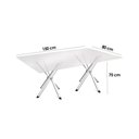 Ver imagem 4 de Sala de Jantar Completa Volga C/ Tampo de Vidro 150x80cm e 6 Cadeiras Florença Cromada - Preto -