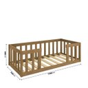 Ver imagem 3 de Cama Infantil Montessoriana Nogueira