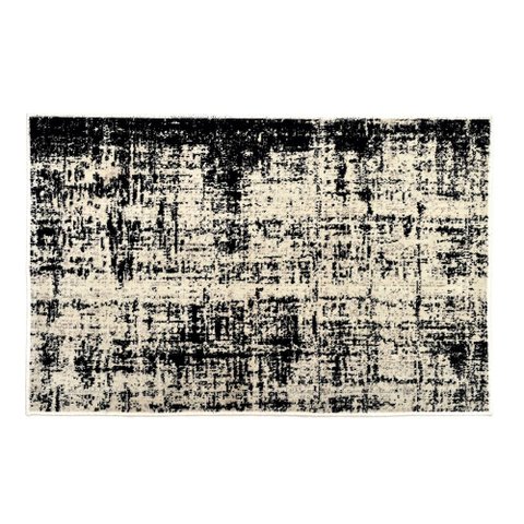 Tapete Belga Moderno Lier 1,40 M X 2,00 M Preto Jolitex Ternille