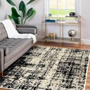 Ver imagem 2 de Tapete Belga Moderno Lier 1,40 M X 2,00 M Preto Jolitex Ternille