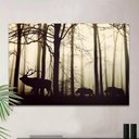 Ver imagem 1 de Placa Decorativa Silhueta Servo e Javalis Na Floresta-30X45Cm
