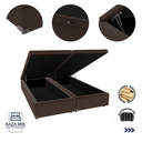 Ver imagem 3 de Cama Box Baú Queen 158x198 Marrom