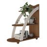 Mesa de Apoio Andes 100% Mdf 3 Prateleiras Cedro/off White Artely Móveis - 3