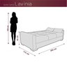 Sofá Cama 3 Lugares 202x90 cm Lavínia - 4