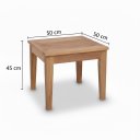 Ver imagem 3 de Mesa de Centro Lateral ou Apoio em Madeira Alf Móveis