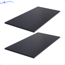 Ver imagem 2 de Kit 2 Prateleira Preta 80X40 Tampo Tabua Mdf Organizadora Decoração Cozinha Quarto Banheiro Sala