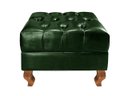 Ver imagem 5 de Poltrona Imperador Chesterfield com Puff Decoração Sala Quarto Recepção - Couríssimo Verde