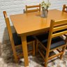 Conjunto Fixo Paraná Ultra Mesa 120x80 com 4 Cadeiras Estofadas Cor:mel - 3