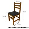 Conjunto Fixo Paraná Ultra Mesa 120x80 com 4 Cadeiras Estofadas Cor:mel - 6