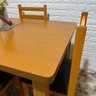 Conjunto Fixo Paraná Ultra Mesa 120x80 com 4 Cadeiras Estofadas Cor:mel - 4