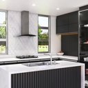Ver imagem 2 de Coifa Terim de Parede Clean Vidro Curvo Black Kroma 75cm Preto com Kromanox 220v