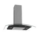 Ver imagem 1 de Coifa Terim de Parede Clean Vidro Curvo Black Kroma 75cm Preto com Kromanox 220v