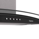 Ver imagem 7 de Coifa Terim de Parede Clean Vidro Curvo Black Kroma 75cm Preto com Kromanox 220v