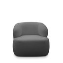 Ver imagem 7 de Conjunto Poltrona Base Fixa e Puff Decorativo Charlote Sala de Estar Bouclê Grafite G88 - Gran Belo