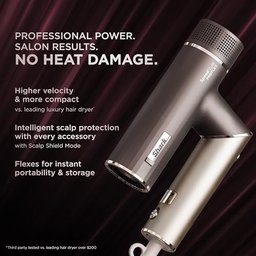Shark Speedstyle Pro Flex Secador Profissional 1750w Compacto sem Danos Mocha Silver 110v - 2