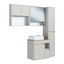 Ver imagem 2 de Conjunto para Banheiro 148cm com 4 Peças Gabinete Suspenso com Cuba Bangladesh