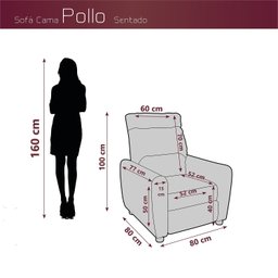 Poltrona Reclinável Mx-44 Pollo - 3