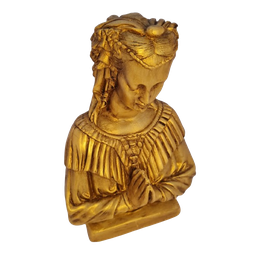 Santa Sara Kali Dourado Envelhecido - Peça em Gesso - 1