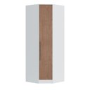 Ver imagem 2 de Guarda-Roupa Canto Oblíquo 1 Porta 100% MDF Requinte+ Branco/Line/Macadâmia